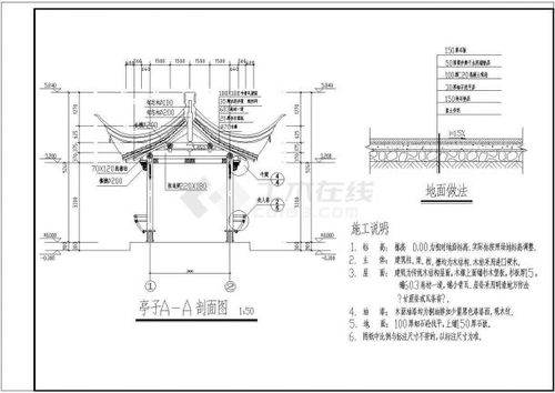 古建筑施工图cad图纸