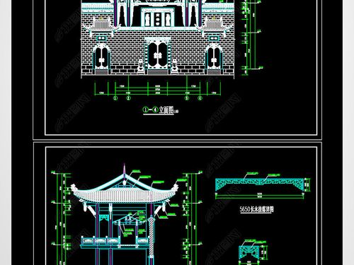 原创万寿宫古建筑群cad施工图版权可商用