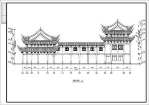 岭南某古建筑祠堂建筑结构设计施工图