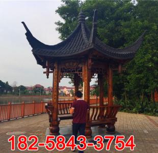 防腐木古建六角凉亭 古建亭
