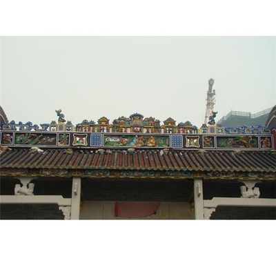 房屋灰塑工程 恒发古建筑 坡头房屋灰塑
